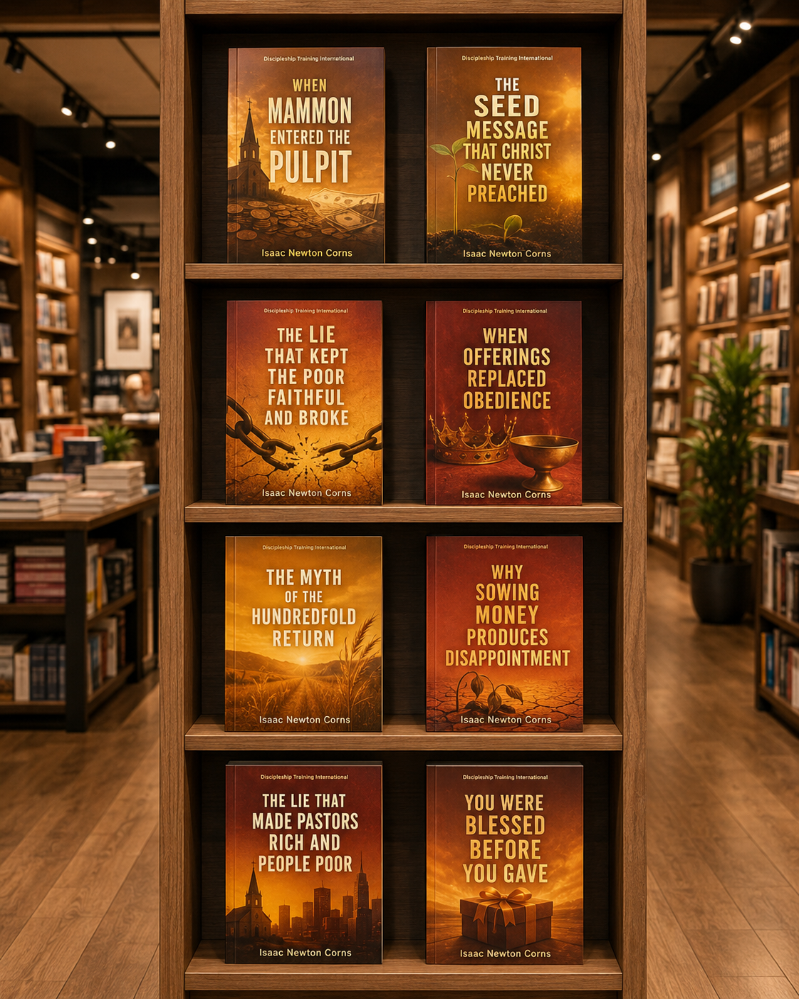 Does Giving Guarantee Blessings Bookshelf Display