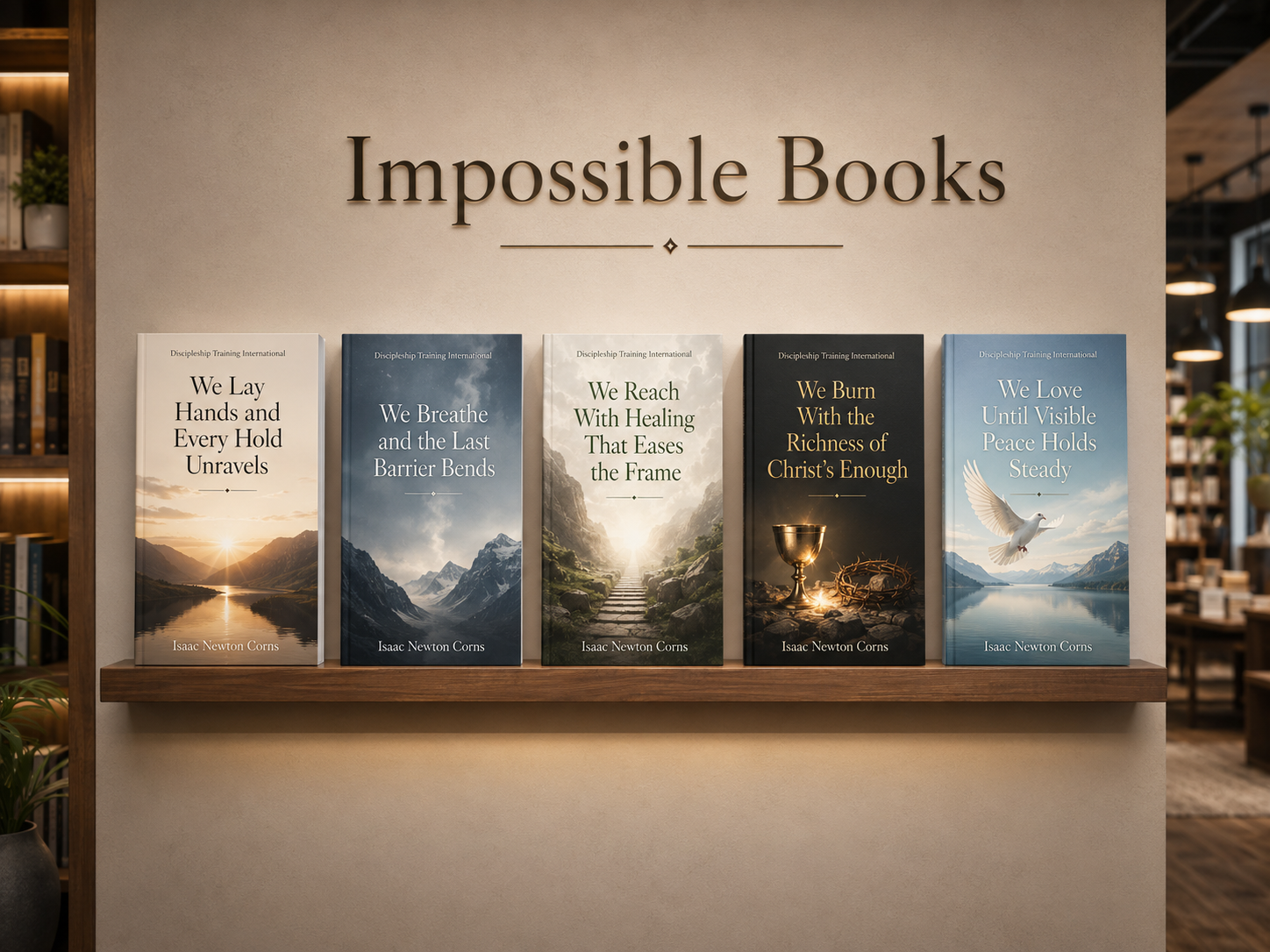 Impossible Books Shelf Display